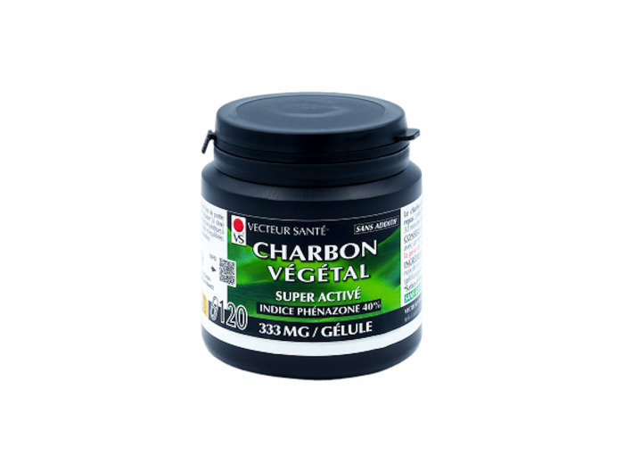 Charbon végétal super activé 120 gélules