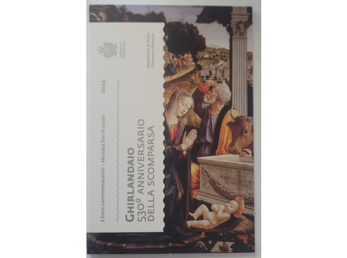 SAINT MARIN 2024 2 EURO COMMEMORATIVE GHIRLANDAIO BU