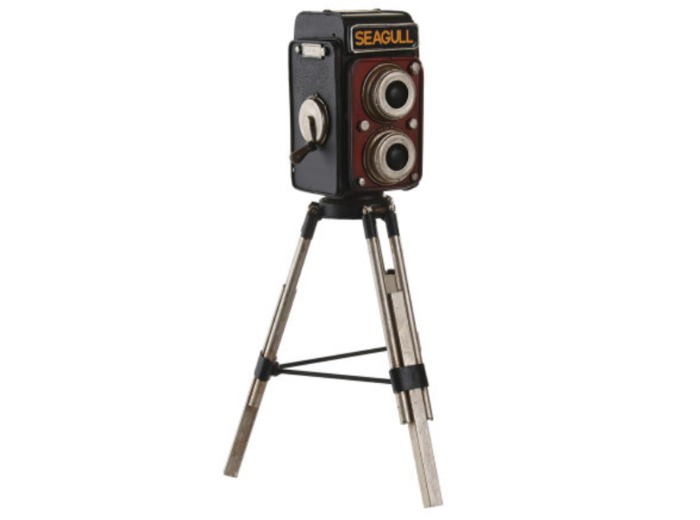 Décoration métal CAMERA VIEILLI sur pied - MO202921