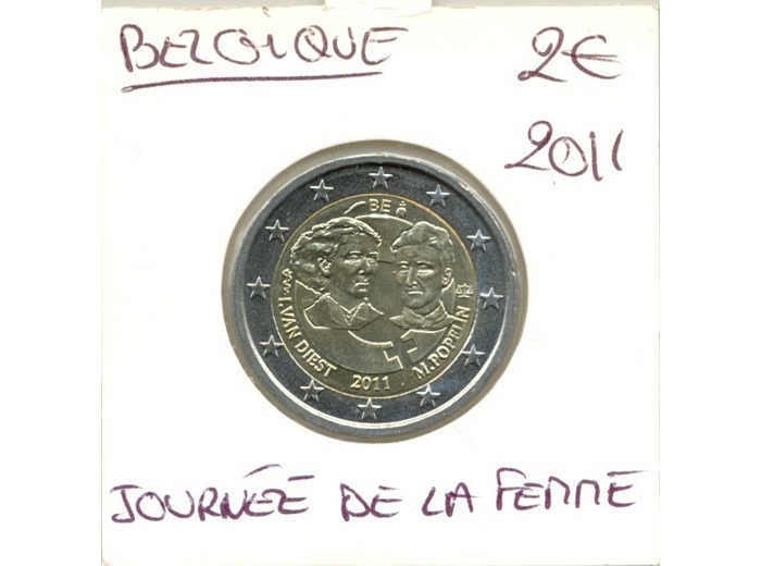 Belgique 2011 2 EURO COMMEMORATIVE JOURNEE DE LA FEMME SUP
