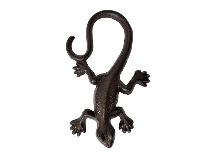 Grande salamandre déco fonte 8x16cm