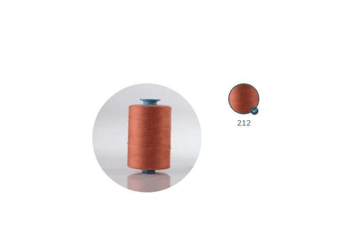 ZX 35 - 212 PASTEQUE FIL À COUDRE 100% POLYESTER TRÈS RÉSISTANT bobine 500m