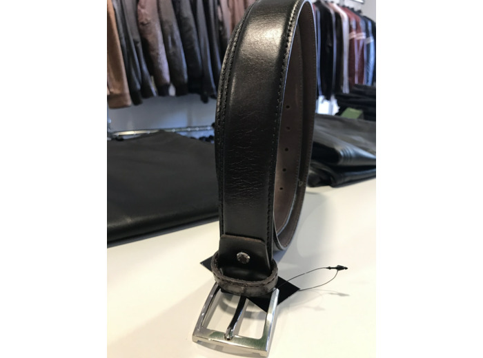 CT0630 Ceinture homme cuir marron ou noir