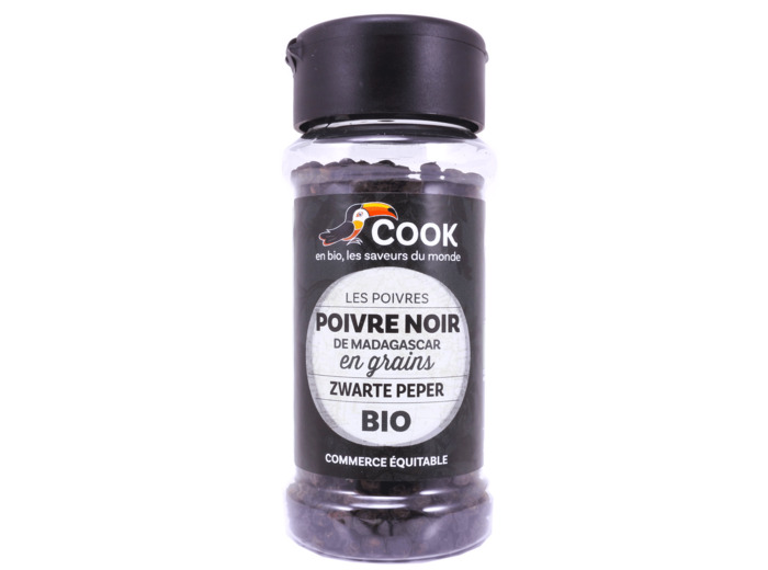 Poivre Noir de Madagascar en Grains Bio 50g