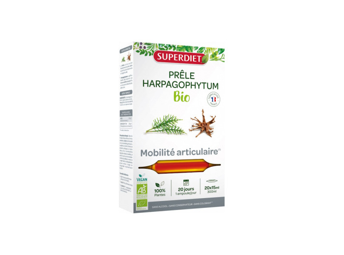 Prêle Harpagophytum Bio 20 ampoules de 15ml