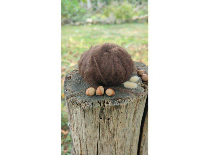 Pelote MOUSSE (98% Kid mohair 2% polyamide) - Chocolat