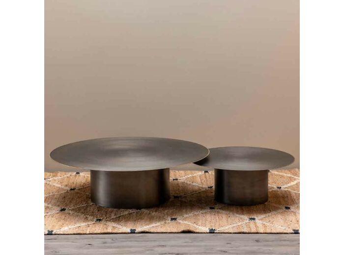 Set deux tables basses Calgary 120x35cm