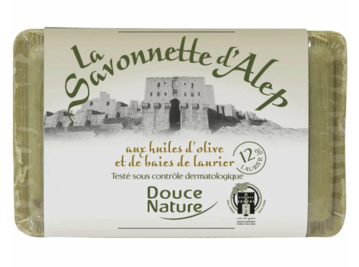 Savonnette d'Alep 12% huile de Laurier-100g-Douce nature