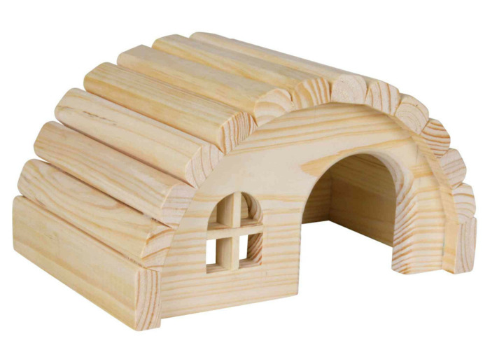 Maison en bois pour petits rongeurs (sans clous) - 19x11x13cm