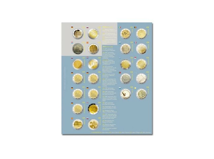 RECHARGE 2 EURO COMMEMORATIFS 2011 (Yvert)