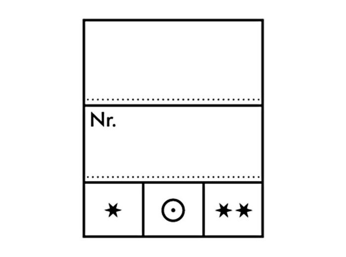ETIQUETTE DE COTATION 23 X 27 mm par 1000 802024