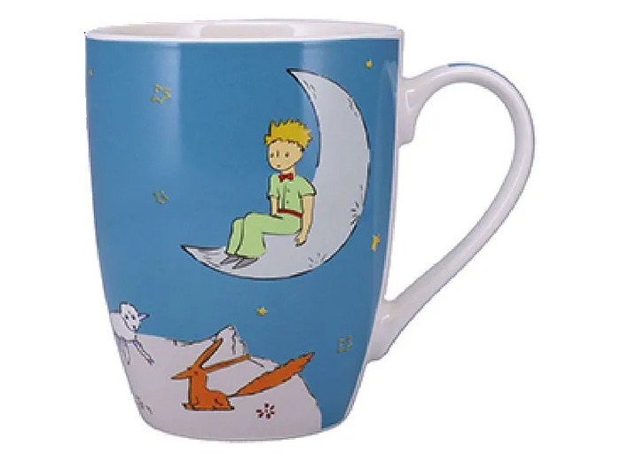 Mug Petit Prince - Motif Le Petit Prince Assis sur son croiissant de lune - 340 ml