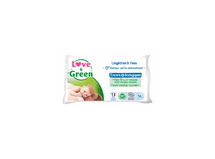 Lingettes à l'eau pure x56