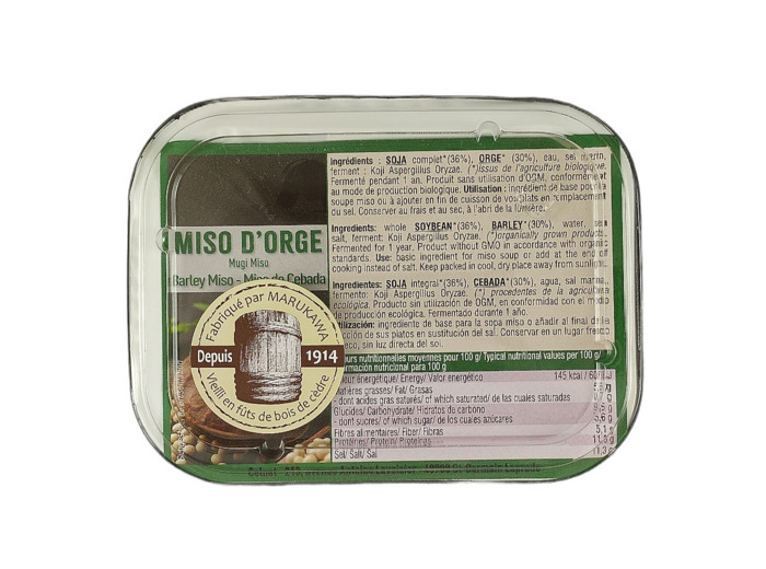 Miso d'Orge Non Pasteurisé 400g Bio