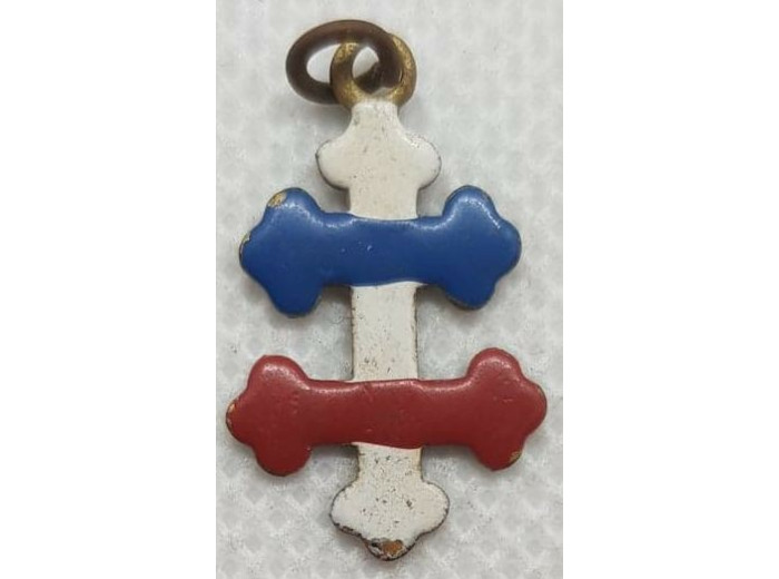 MEDAILLE - CROIX DE LORRAINE PETITE MEDAILLE EMAILLEE SUP-