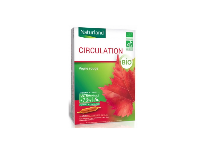 Vigne Rouge Bio Circulation 20 ampoules