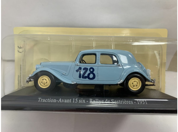 CITROEN TRACTION AVANT 15 SIX RALLYE DE SESTRIERES 1951 1/43 BOITE D'ORIGINE