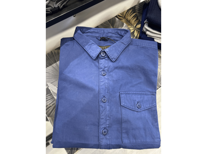 FCC 14-1 Surchemise homme coton bleu