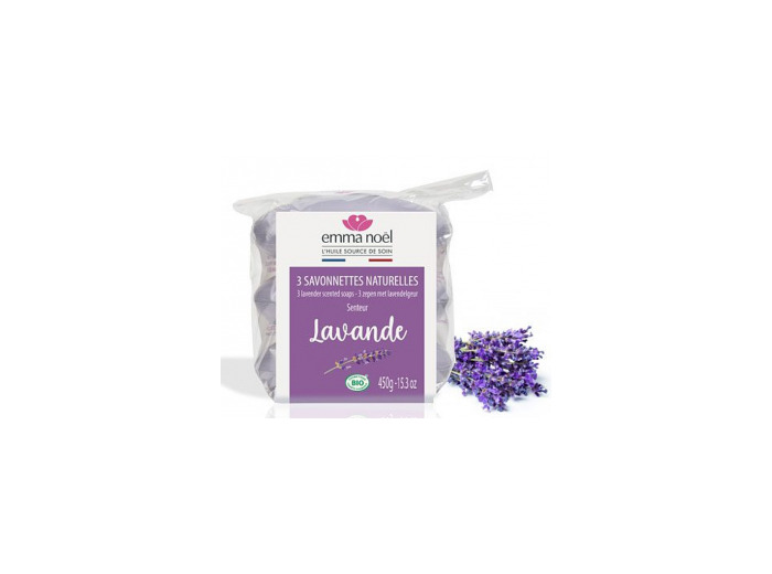 Pack 3 Savonnettes Lavande 3x150g