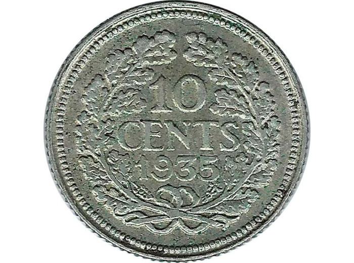 PAYS-BAS HOLLANDE 10 CENTS 1935 SUP