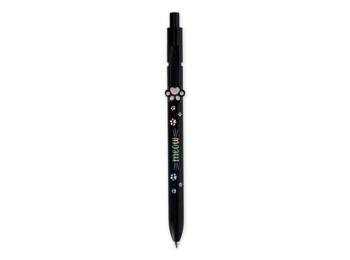 LEGAMI Stylo à bille Meow noir