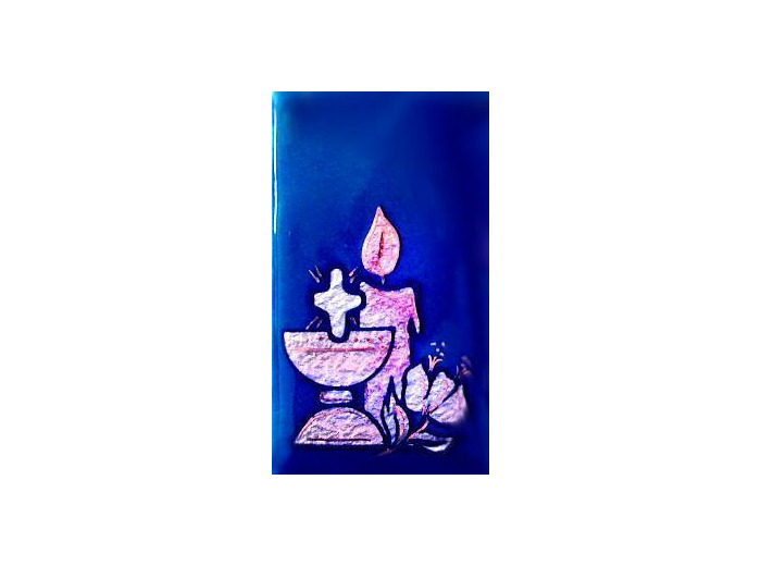 Calice et bougie 7X4cm - EMAUX DU LIBAN