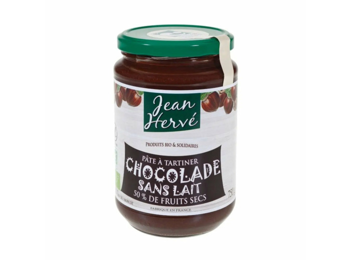 Chocolade sans lait Bio à tartiner-350g-Jean Hervé