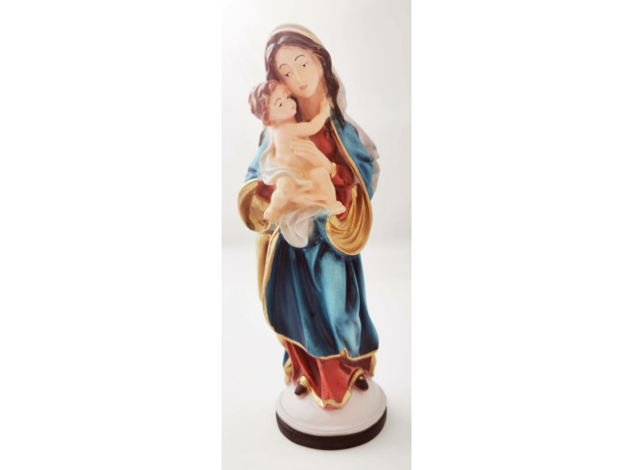Vierge à l'Enfant en Résine 20cm
