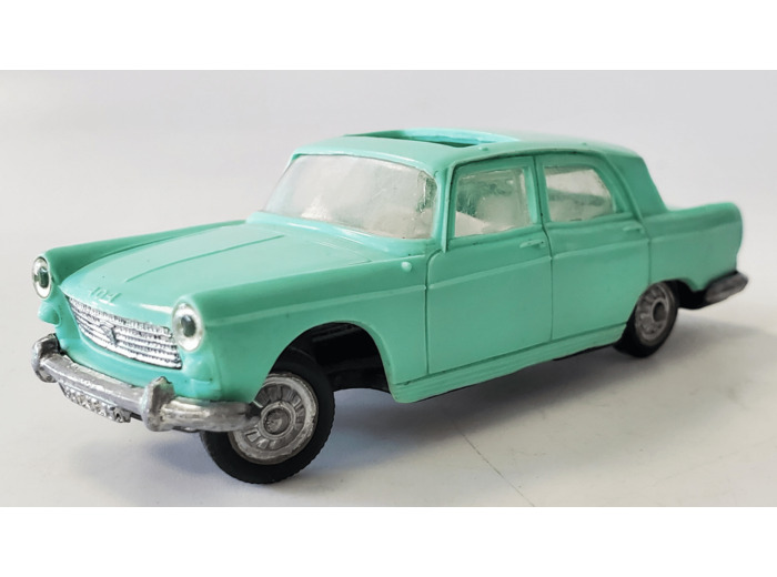 PEUGEOT 404 VERTE PALE SERVO DIRECTION NOREV PLASTIQUE 1/43 SANS BOITE (N4)