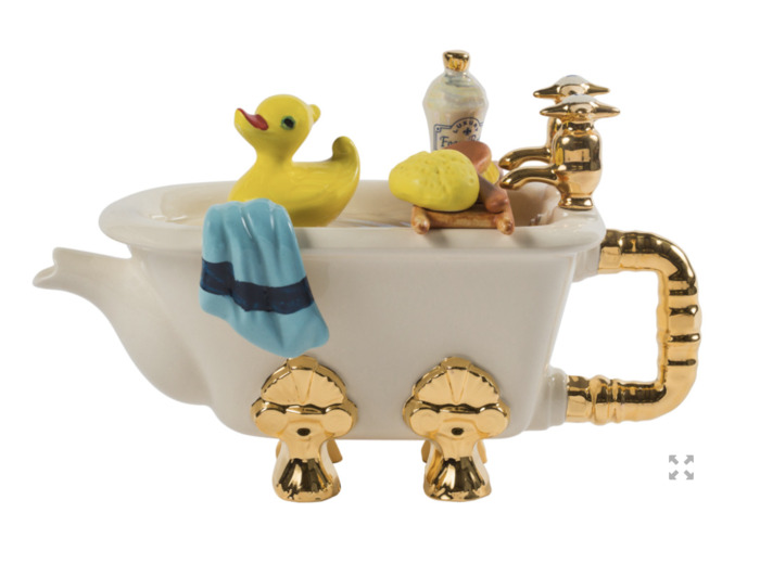 Théière excentrique anglaise baignoire