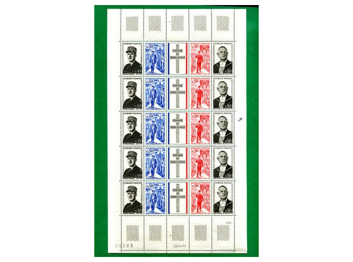 FRANCE 1971 Yvert  N°1698 a feuille