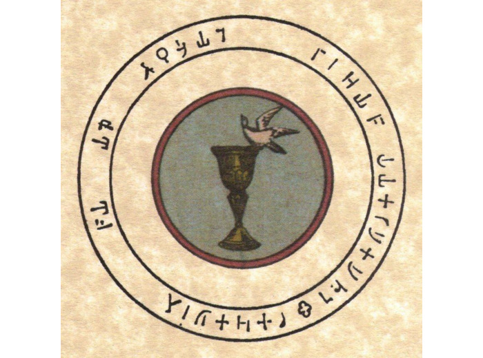 Pentacle de l'abbé Julio "Le calice et la colombe"