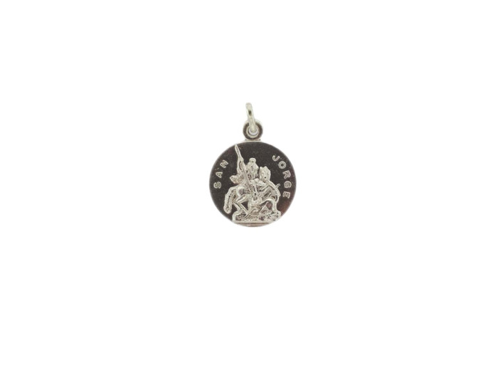Médaille 17mm  en Argent 925 - ST GEORGES