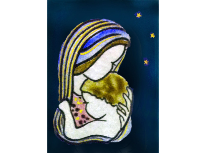 Maris Stella 9,6X6,8cm - EMAUX DU LIBAN