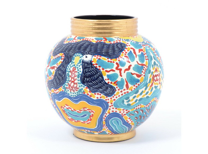 Vase Indrani céramique 25x26x25cm