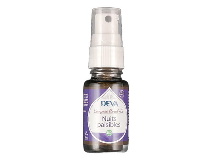 Composé Floral n°2 Nuits paisibles Spray Bio15ml