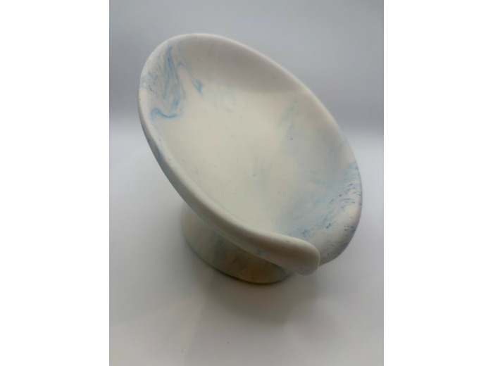 Porte savon sur pied en Jesmonite