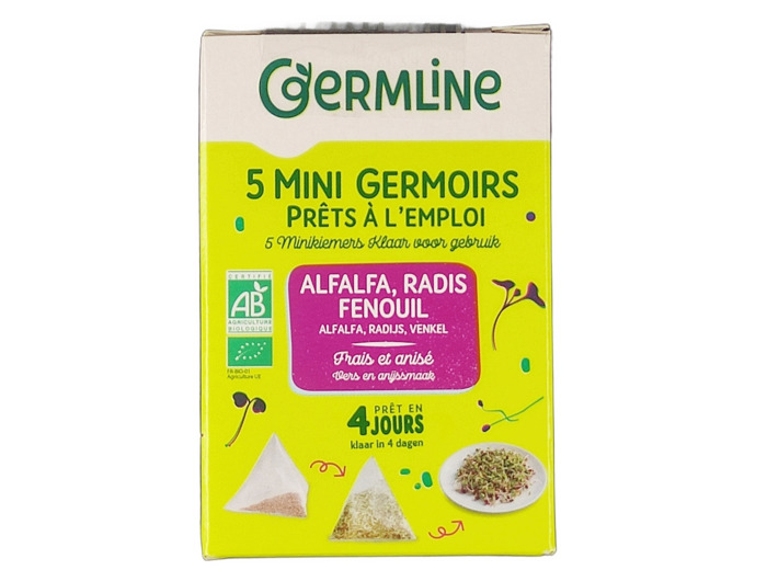 Graines à Germer Alfalfa Radis Fenouil 40g Bio