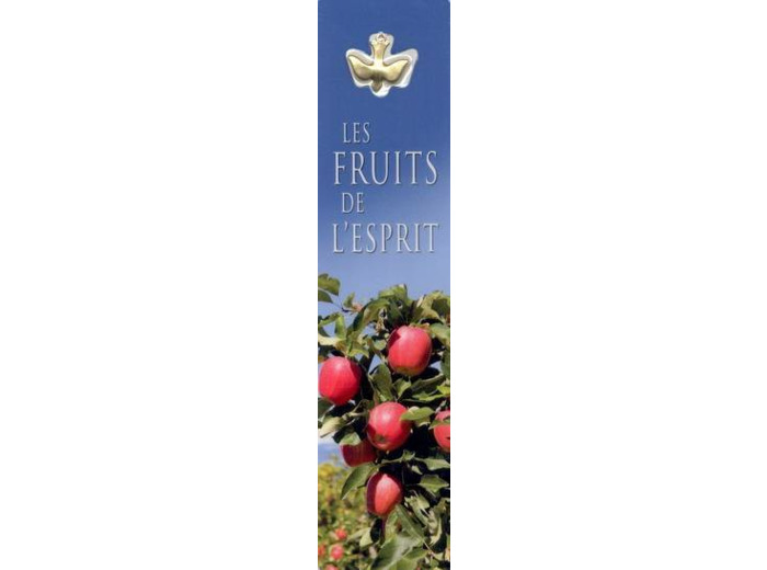 Signet plastifié avec médaille sous sachet-LES FRUITS DE L'ESPRIT