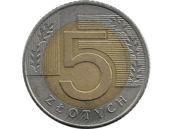 POLOGNE 5 ZLOTYCH 1994 TTB