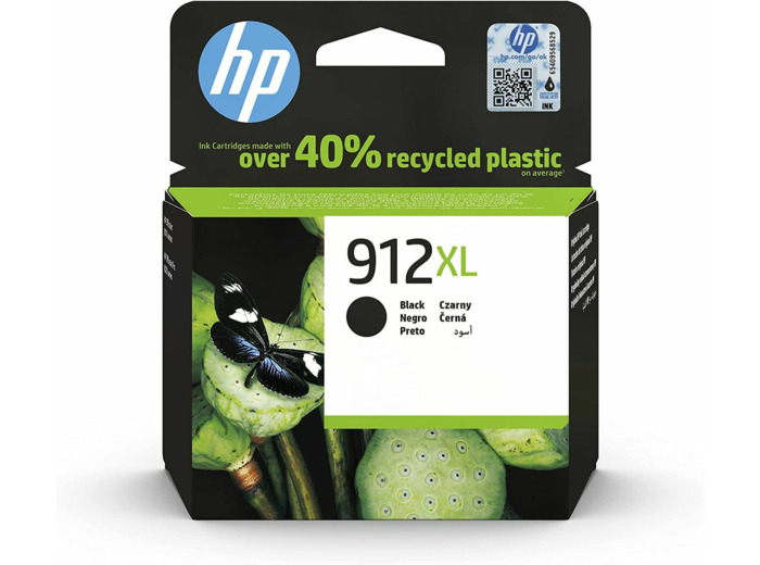 HP 912XL Cartouche d'Encre Noire grande capacité Authentique (3YL84AE) pour HP OfficeJet Pro 8010 series / 8020 series Noir Pack de 1 XL