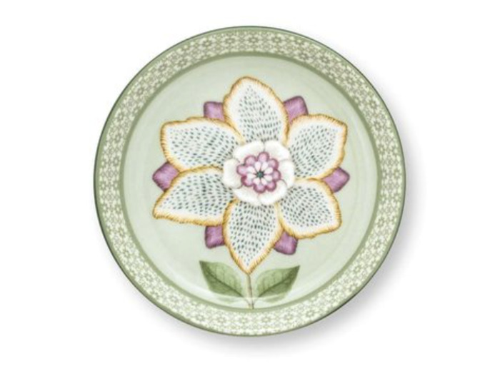 Repose sachet vert en porcelaine Pipstudio