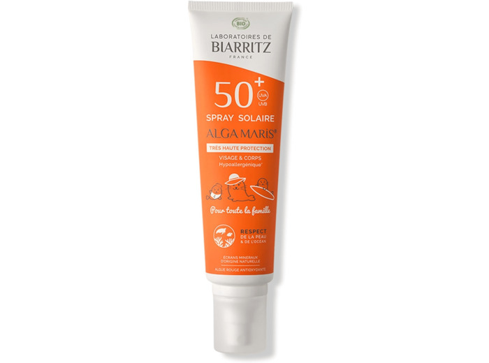 Solaire SPF50+ famille spray 150ml Alga maris