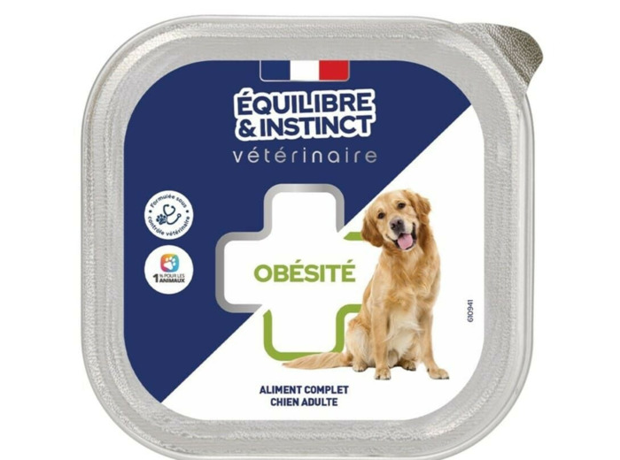 EQUILIBRE & INSTINCT, Pâtée diététiques "Obésité" Chien - 300g