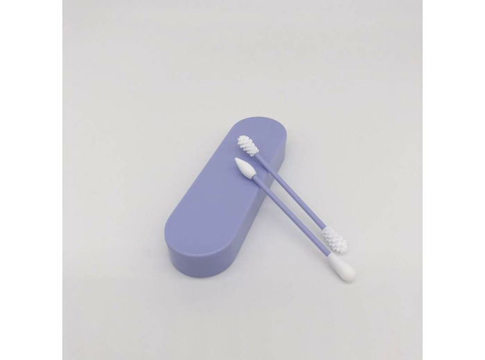 Coton tige lavables et réutilisables-violet-Pleine forme