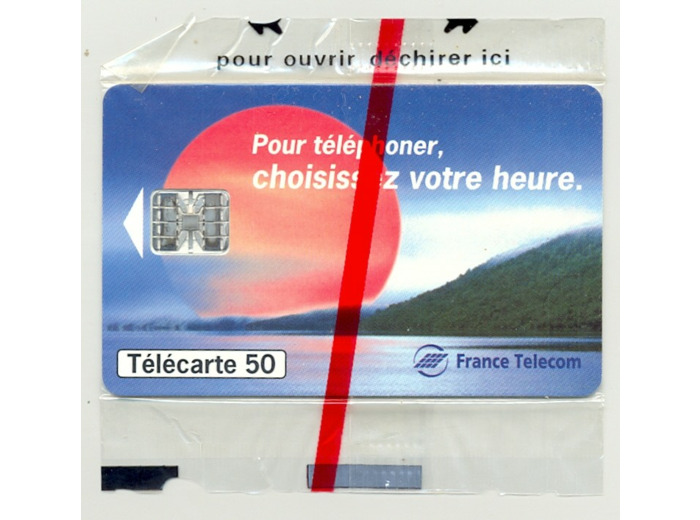 TELECARTE NSB 50 UNITE 11/94 SOLEIL ROUGE 2 F526A