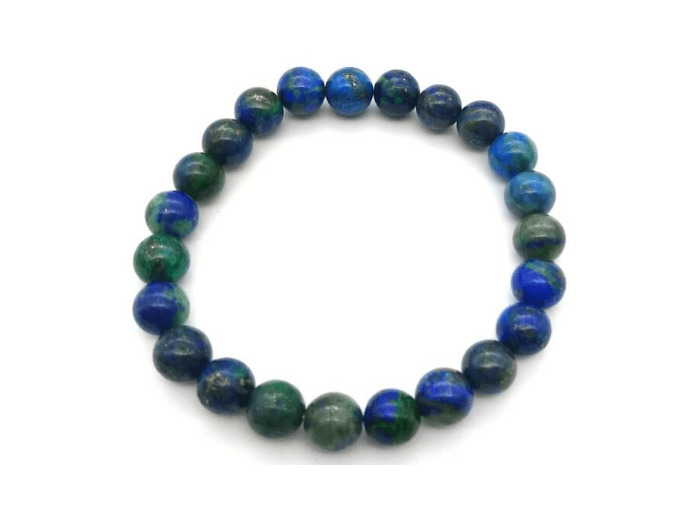 Bracelet en azurite-malachite 8 mm