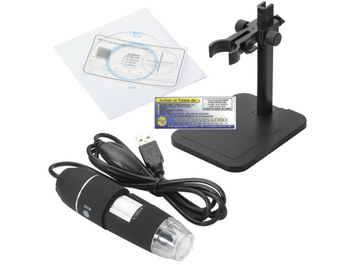 MICROSCOPE DIGITAL USB GROSSISSEMENT X1600 avec TREPIED