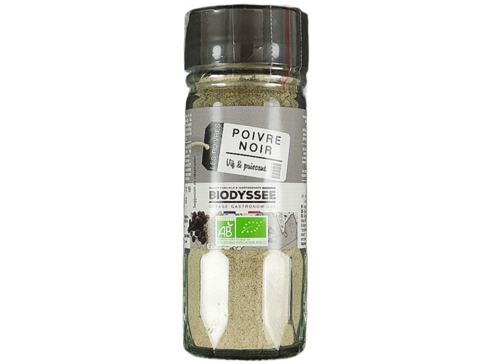 Poivre Noir moulu 40g Bio