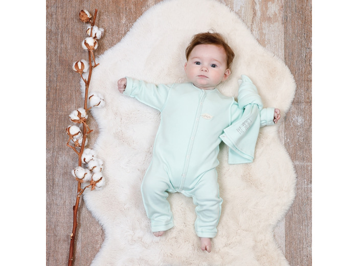 Ensemble bébé pyjama et son doudou coton bio